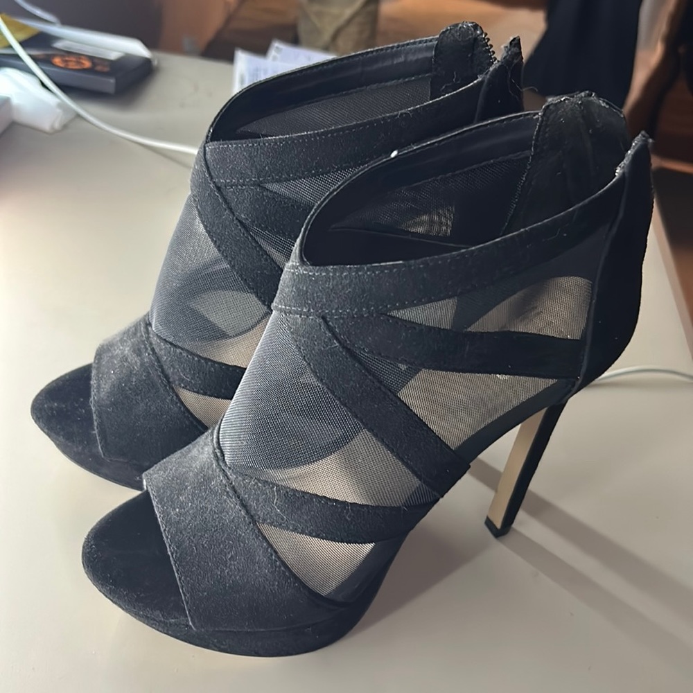 Black stiletto heels